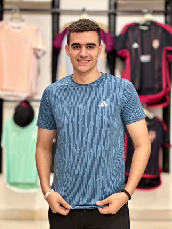 ⁦تيشيرت اديداس خطوط ليكرا⁩ - الصورة ⁦7⁩