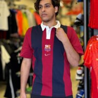 تيشرت بولو برشلونه مقلم