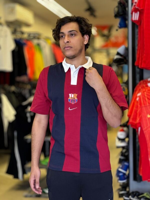 تيشرت بولو برشلونه مقلم